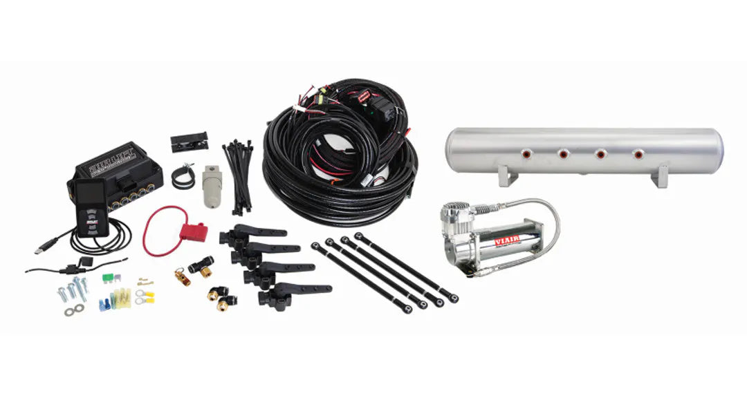 Air Lift Performance 3H (1/4" Air Line, 5 Gallon Raw Aluminum Tank, VIAIR 444C Compressor)