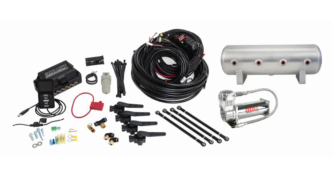 Air Lift Performance 3H (3/8" Air Line, 2.5 Gallon Raw Aluminum Tank, VIAIR 444C Compressor)