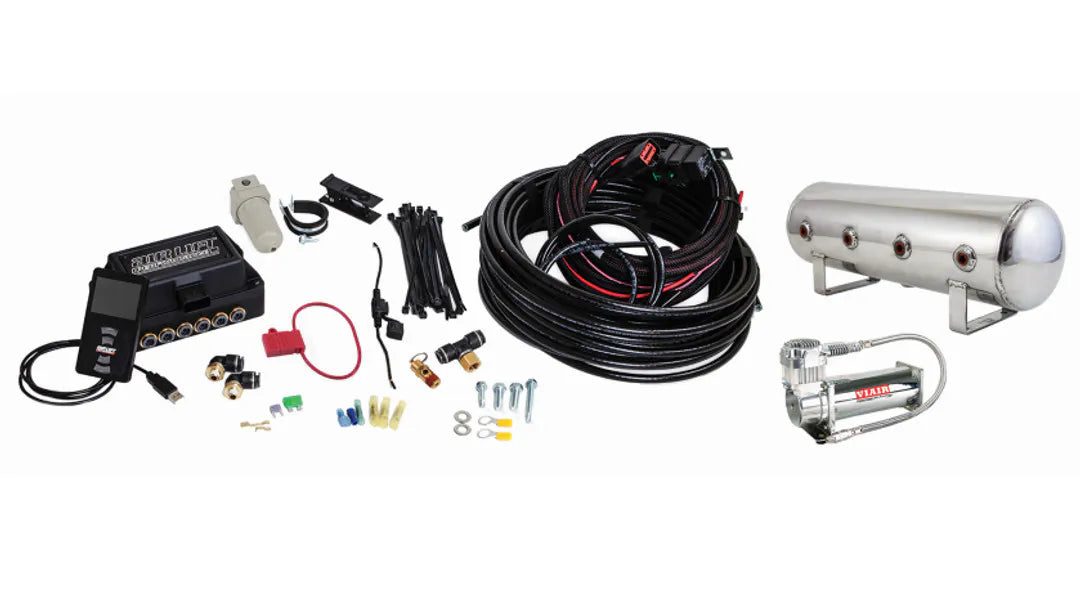 Air Lift Performance 3P (3/8" Air Line, 2.5 Gallon Polished Aluminum Tank, VIAIR 444C Compressor)