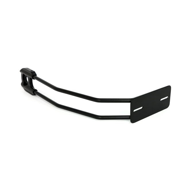 Behind Tire License Plate Holder, Axle Mount. Black